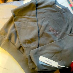 FEAR OF GOD ESSENTIALS Mens XXS Grey Crewneck Sweatshirt-